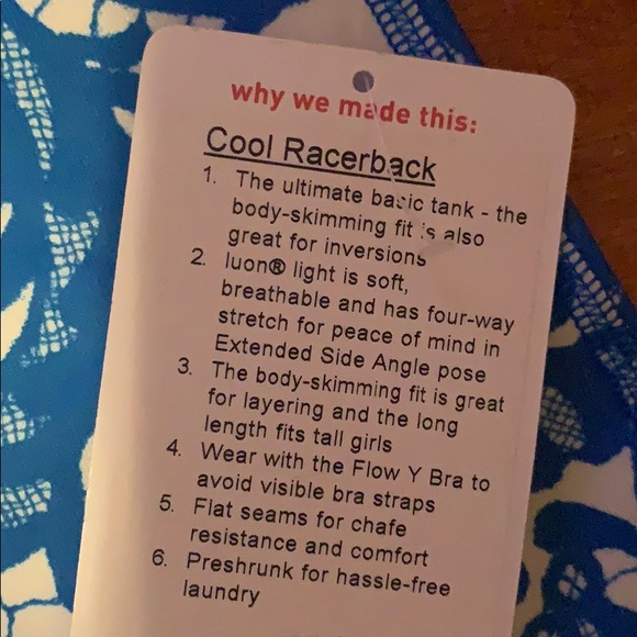 🌸Lululemon Cool Racerback NWT Size 10 - Picture 3 of 4